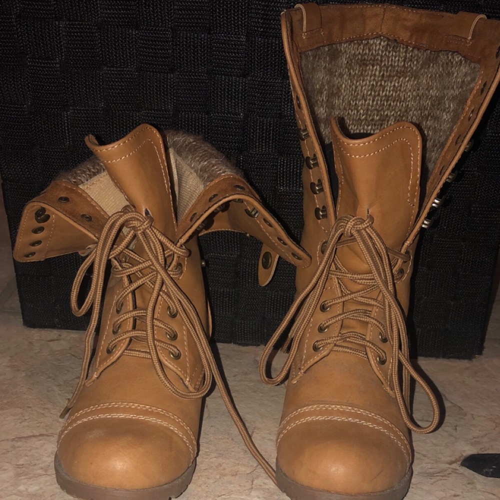 Light Brown mid-calf and ankle boots